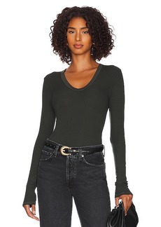 Enza Costa Silk Rib Fitted Top