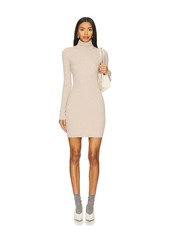 Enza Costa Silk Turtleneck Mini Dress