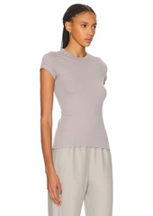 Enza Costa Supima Cotton Cap Sleeve Crew Top