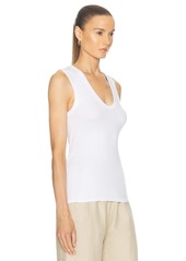 Enza Costa Supima Cotton Essential Sleeveless U Tank