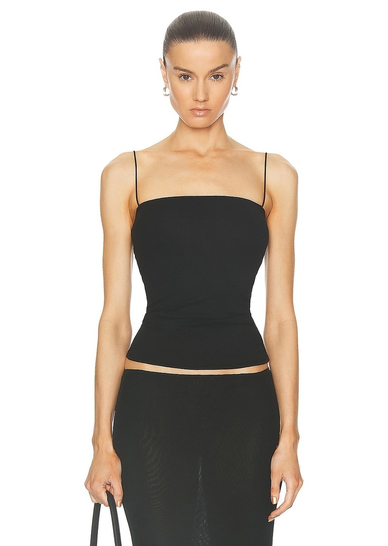 Enza Costa Supima Cotton Essential Strappy Tank Top