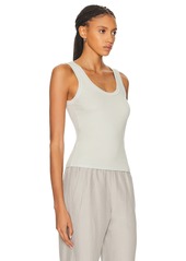 Enza Costa Supima Rib Scoop Tank Top