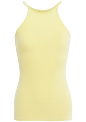 Enza Costa Woman Ribbed Jersey Tank Pastel Yellow