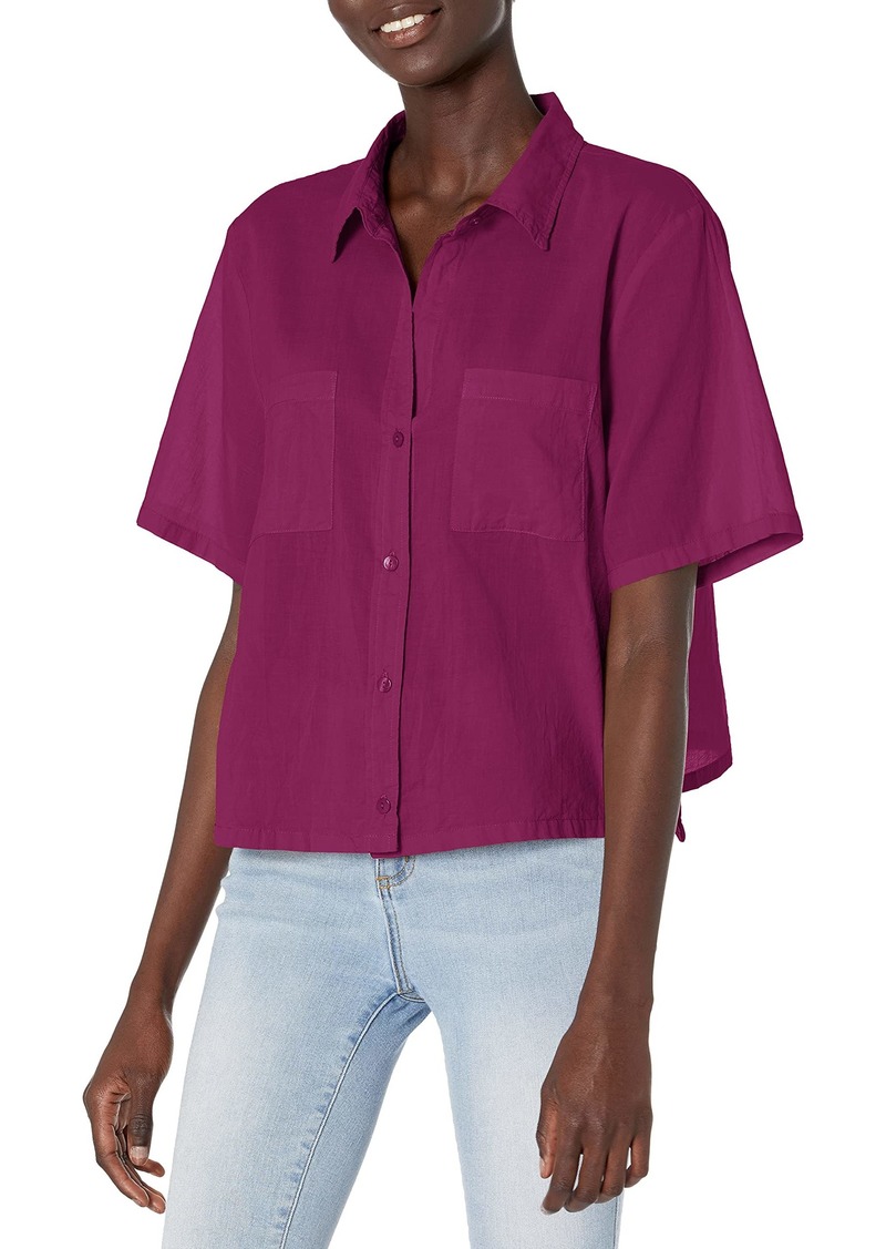 Enza Costa Women's Voile Easy Short Sleeve Shirt
