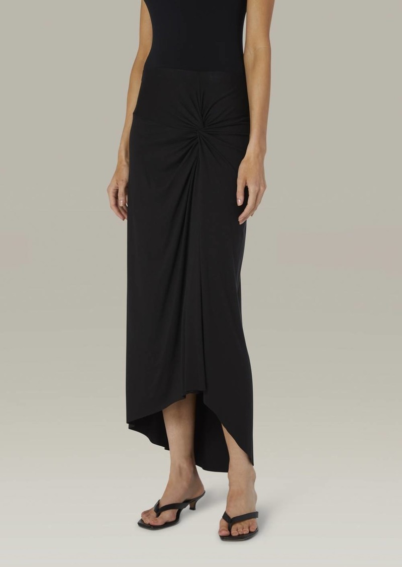 Enza Costa Italian Viscose Sarong In Black