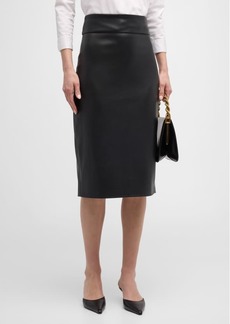 Enza Costa Soft Vegan Leather Pencil Skirt