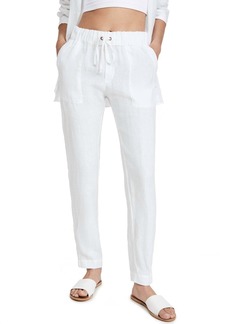 Enza Costa Supple Canvas Easy Pant In White