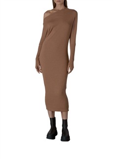 Enza Costa Sweater Knit Slouch Dress In Amber