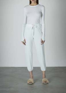 Enza Costa Thermal Jogger In White
