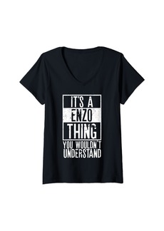 Enzo Angiolini Womens Its A Enzo Thing You Wouldnt Understand V-Neck T-Shirt