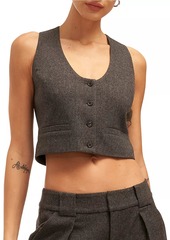 Equipment Charlie Cropped Wool Vest