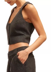 Equipment Charlie Cropped Wool Vest