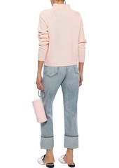 Equipment - Abel cutout wool and cashmere-blend turtleneck sweater - Pink - M