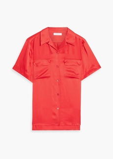 Equipment - Amaia silk-satin shirt - Orange - S