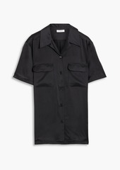 Equipment - Amaia washed-silk shirt - Black - L