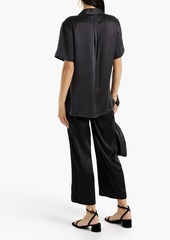 Equipment - Amaia washed-silk shirt - Black - L