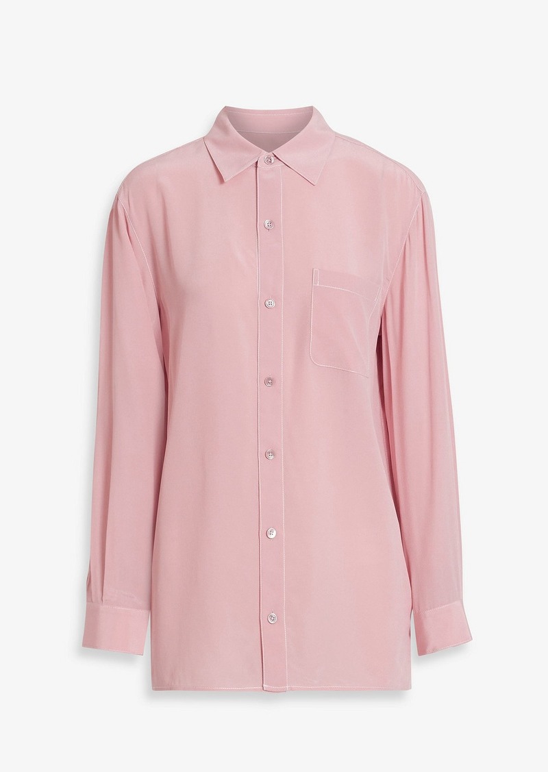 Equipment - Archive 2 washed-silk shirt - Pink - L
