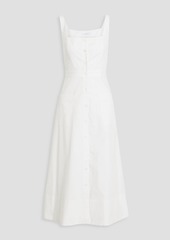 Equipment - Aris cotton-poplin midi dress - White - US 4