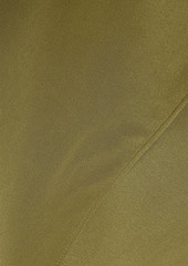 Equipment - Carris wrap-effect washed-silk midi dress - Green - US 0