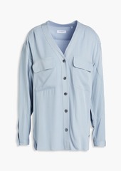 Equipment - Twill blouse - Blue - XS