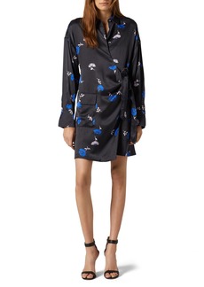 Equipment Aaleah Floral Silk Wrap Dress in Eclipse Multi at Nordstrom