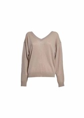 EQUIPMENT Camel V-neck Lilou Elodie in cashmere blend Equipment