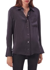 Equipment Quinne Long Sleeve Silk Blouse in Periscope at Nordstrom