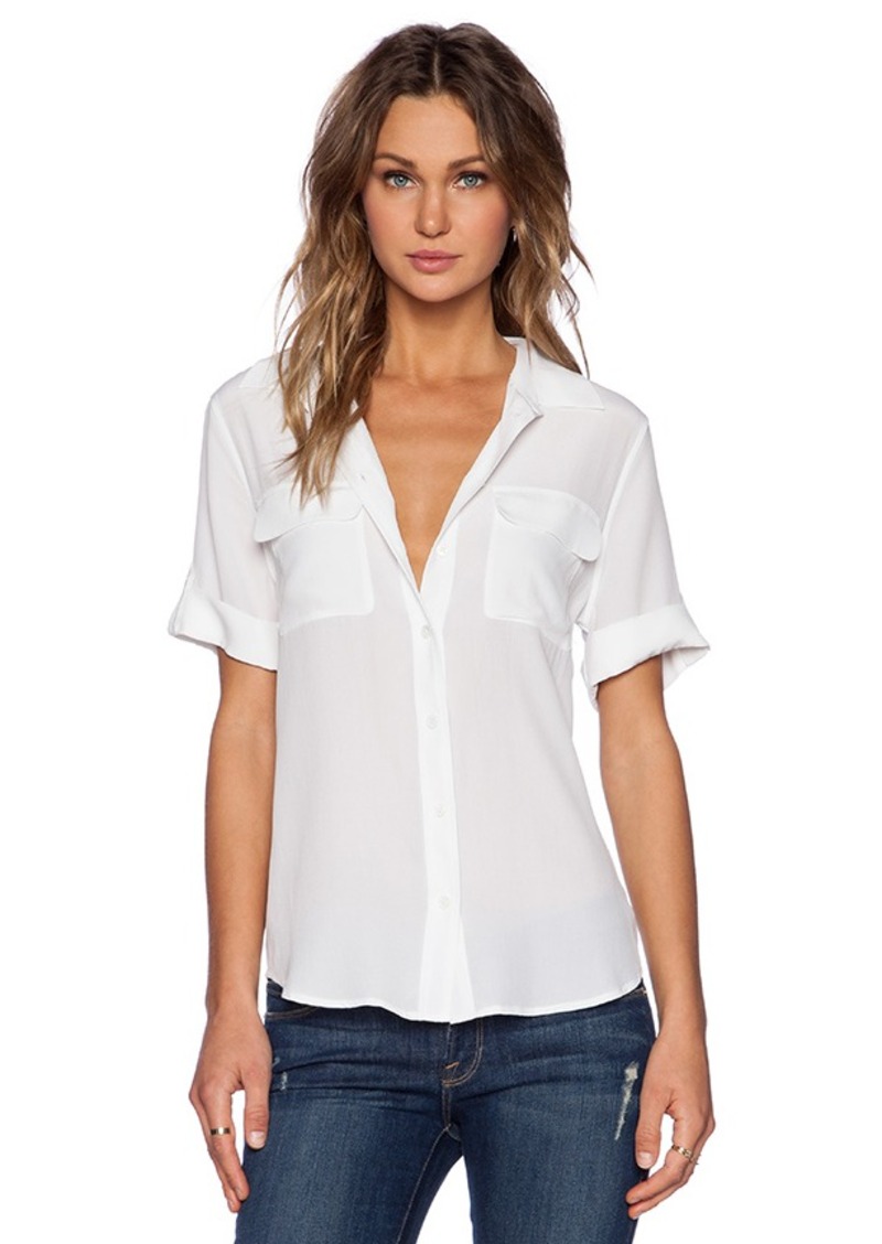 Equipment Slim Signature Short Sleeve Blouse