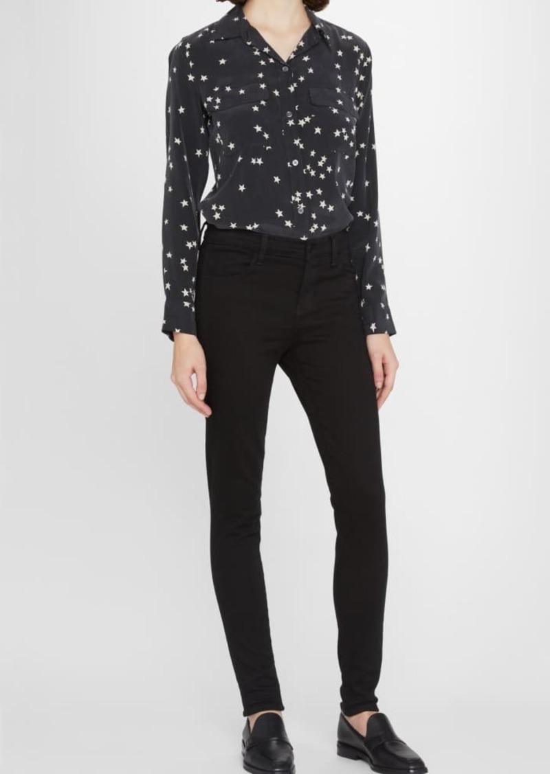 Equipment Slim Signature Star-Print Shirt