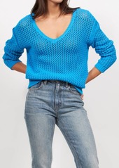 Equipment Tate Open Stitch Cotton Blend Sweater