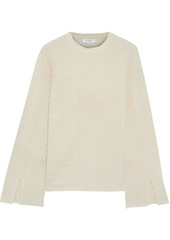 Equipment Woman Emmaline Ribbed Wool And Cashmere-blend Sweater Pastel Orange