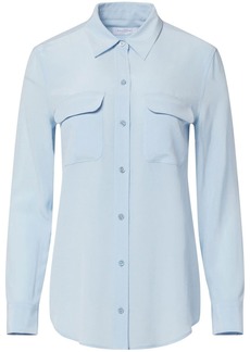 Equipment long-sleeve silk shirt