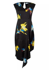 Equipment Samantha Floral Midi-Dress