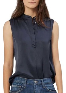Equipment Therese Silk Top In Navy