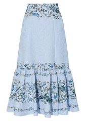 Erdem Claudena Floral Midi Skirt