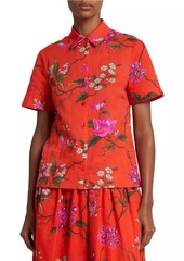 Erdem Cotton-Linen Floral Shirt