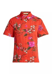 Erdem Cotton-Linen Floral Shirt