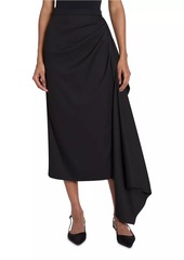 Erdem Draped Midi Pencil Skirt