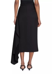 Erdem Draped Midi Pencil Skirt