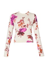 Erdem - Cropped Silk Top - Pink - XS - Moda Operandi