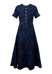 Erdem - Denim Midi Dress - Dark Wash - UK 6 - Moda Operandi