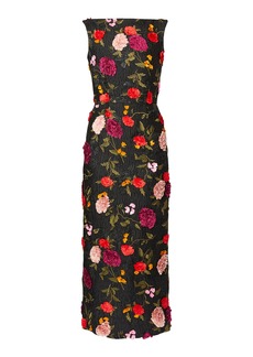 Erdem - Floral Jacquard Gown - Black - UK 8 - Moda Operandi