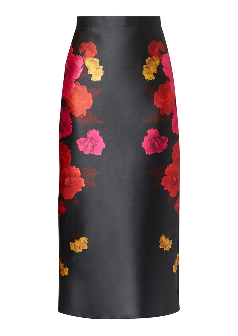 Erdem - Mikado Midi Pencil Skirt - Black - UK 6 - Moda Operandi