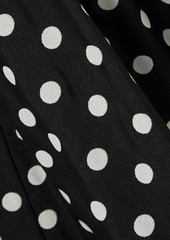 Erdem - Penelope belted polka-dot jacquard midi dress - Black - UK 6