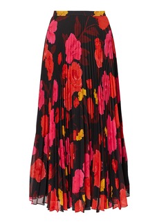 Erdem - Pleated Midi Skirt - Black - UK 10 - Moda Operandi