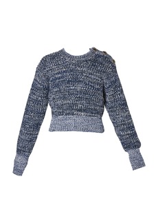 Erdem - Wool Cropped Sweater - Blue - S - Moda Operandi