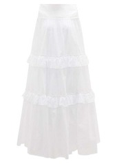 Erdem Adrina cotton broderie-anglaise maxi skirt
