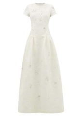 Erdem Alphonse crystal-embellished Chantilly-lace dress