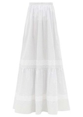 Erdem Annis ditsy floral-print cotton-poplin maxi skirt