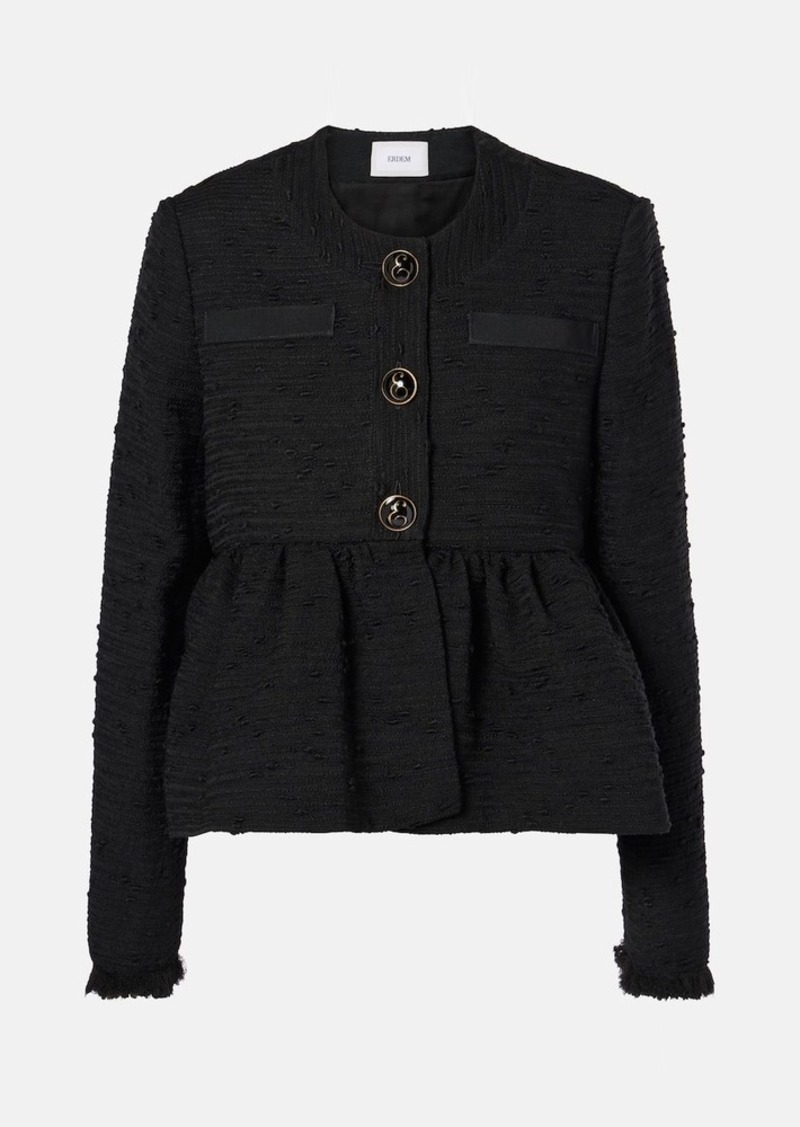 Erdem Cropped tweed jacket